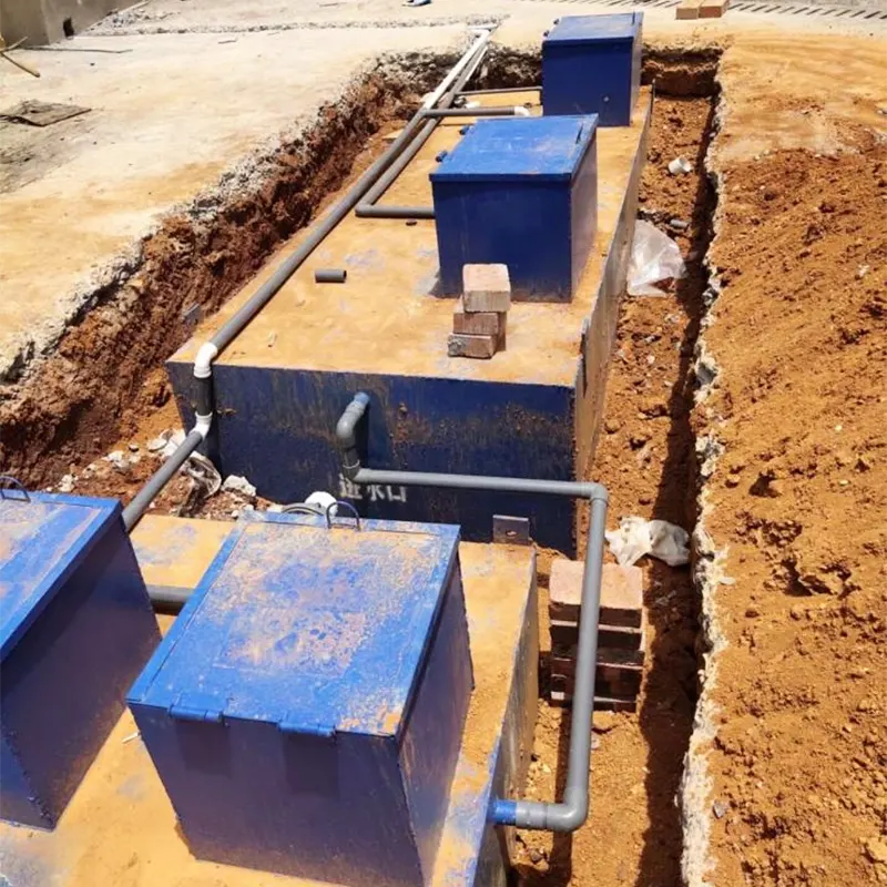 Peralatan Sedheng Komunitas Limbah Domestik sing dikubur